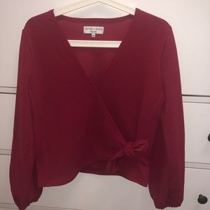 Madewell texture and thread crepe top